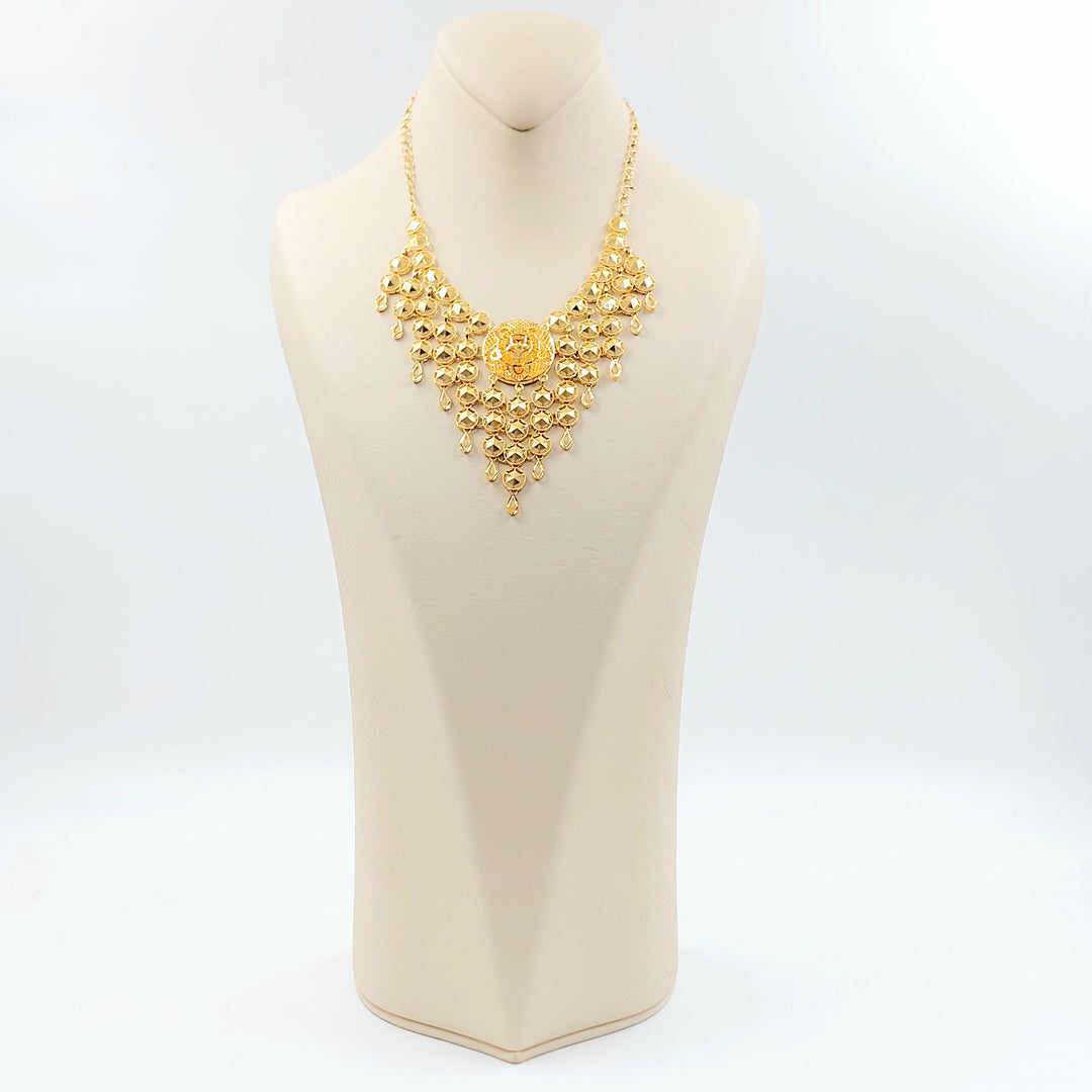 Deluxe Sun Necklace Made of 21K Gold by Saeed Jewelry 
