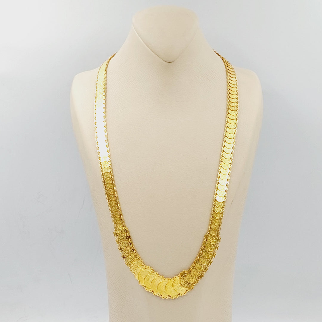 21K Gold Eighths Necklace by Saeed Jewelry - Image 6