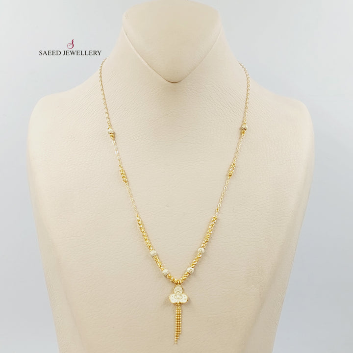 Enameled Balls Necklace Made of 21K Gold by Saeed Jewelry 