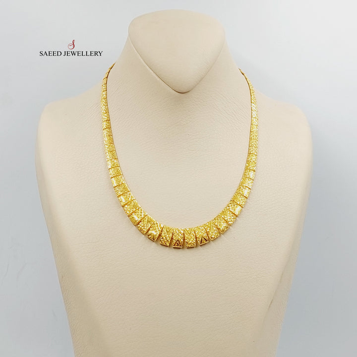 21K Gold Enameled Deluxe Necklace by Saeed Jewelry - Image 1