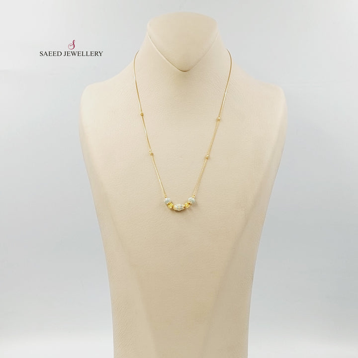 Enameled Balls Necklace Made of 21K Gold by Saeed Jewelry 