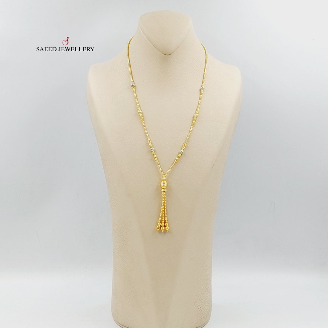 21K Gold Enameled Balls Necklace by Saeed Jewelry - Image 3