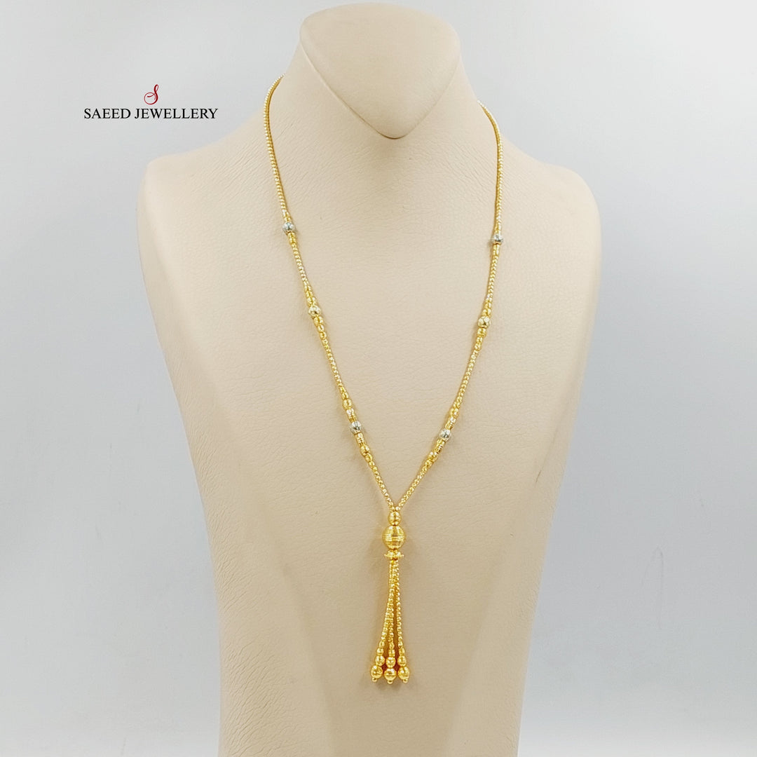 21K Gold Enameled Balls Necklace by Saeed Jewelry - Image 4