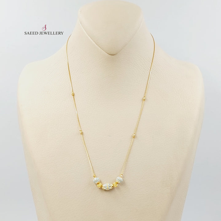 Enameled Balls Necklace Made of 21K Gold by Saeed Jewelry 