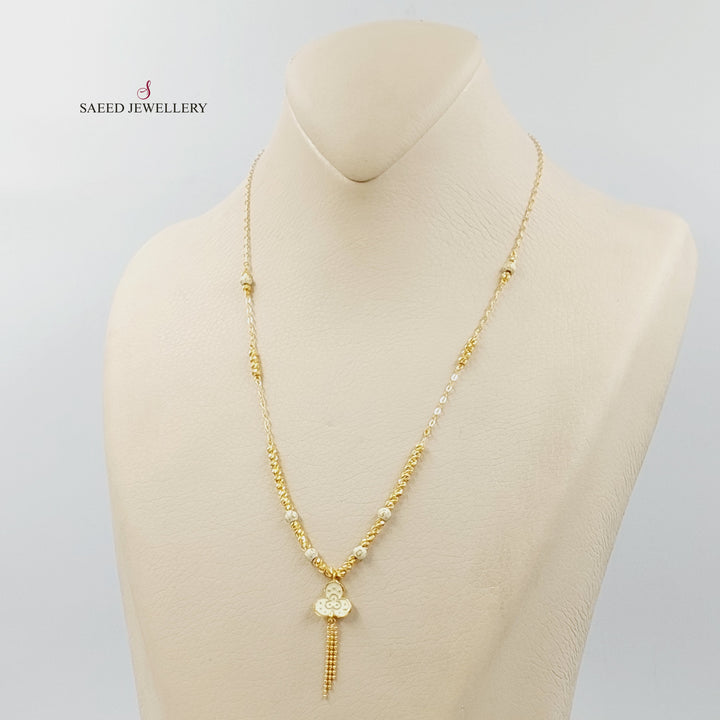 Enameled Balls Necklace Made of 21K Gold by Saeed Jewelry 