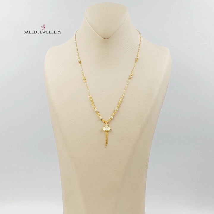 Enameled Balls Necklace Made of 21K Gold by Saeed Jewelry 