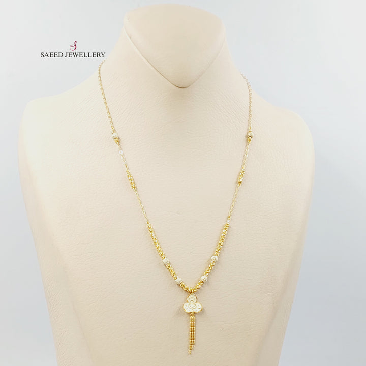 Enameled Balls Necklace Made of 21K Gold by Saeed Jewelry 