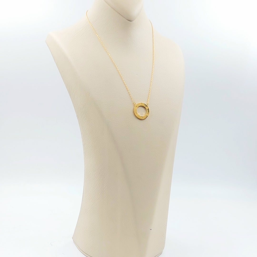 Figaro Necklace Made of 21K Gold by Saeed Jewelry 