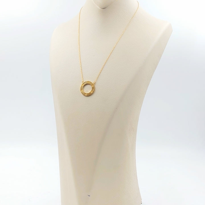 Figaro Necklace Made of 21K Gold by Saeed Jewelry 