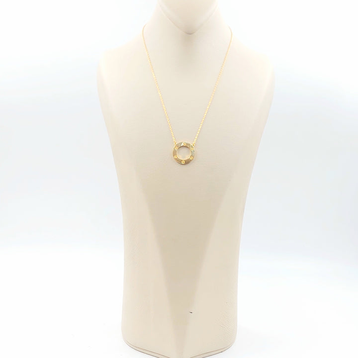 Figaro Necklace Made of 21K Gold by Saeed Jewelry 