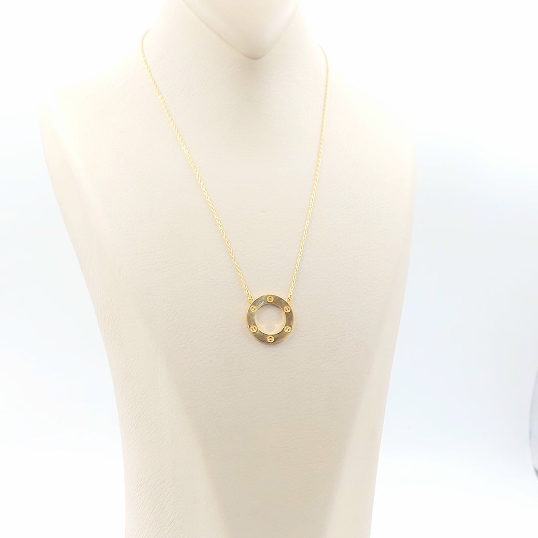 Figaro Necklace Made of 21K Gold by Saeed Jewelry 