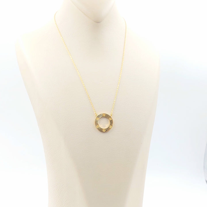 Figaro Necklace Made of 21K Gold by Saeed Jewelry 