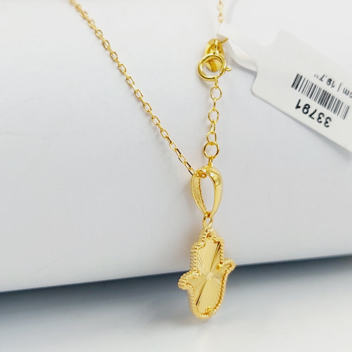 21K عقد كف-مجوهرات الشيخ سعيد-Saeed Jewelry 