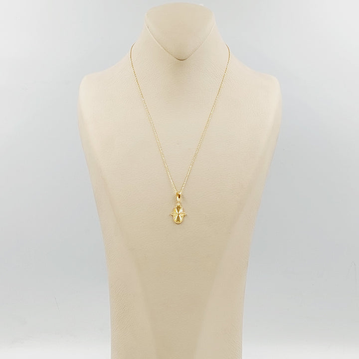 21K عقد كف-مجوهرات الشيخ سعيد-Saeed Jewelry 