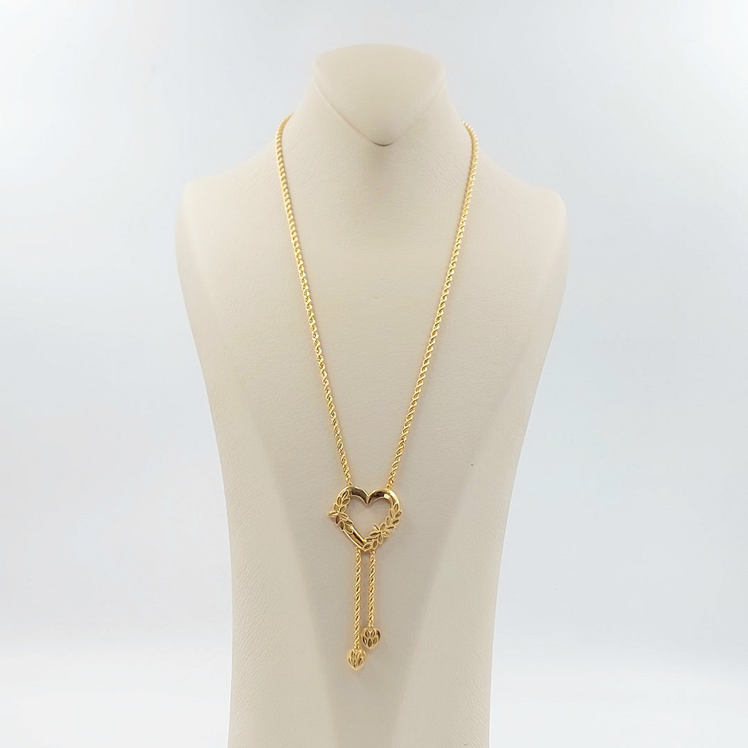 Heart Balls Necklace Made of 21K Gold by Saeed Jewelry 