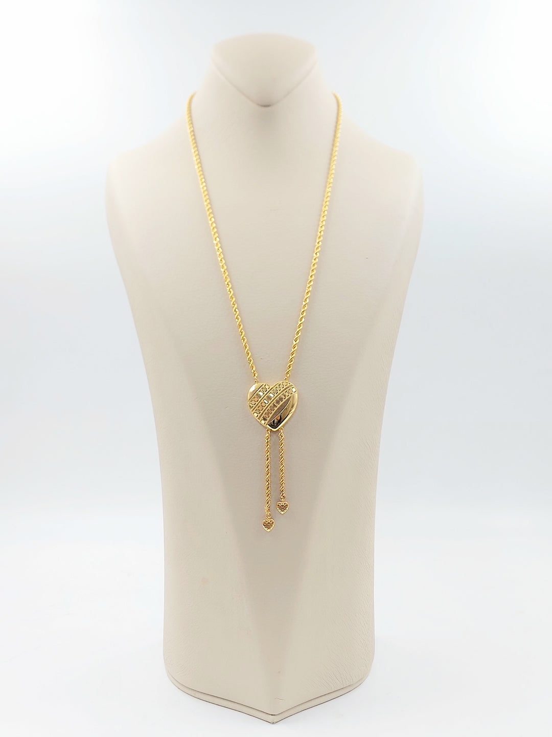 Heart Balls Necklace Made of 21K Gold by Saeed Jewelry 