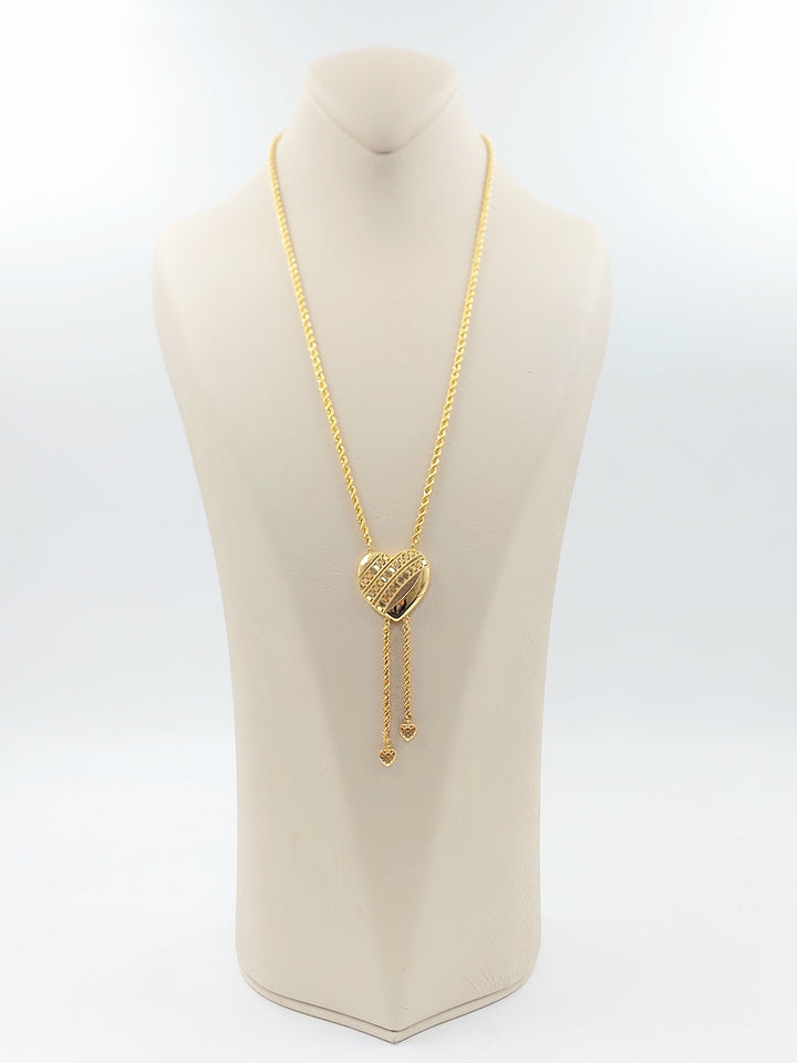 Heart Balls Necklace Made of 21K Gold by Saeed Jewelry 