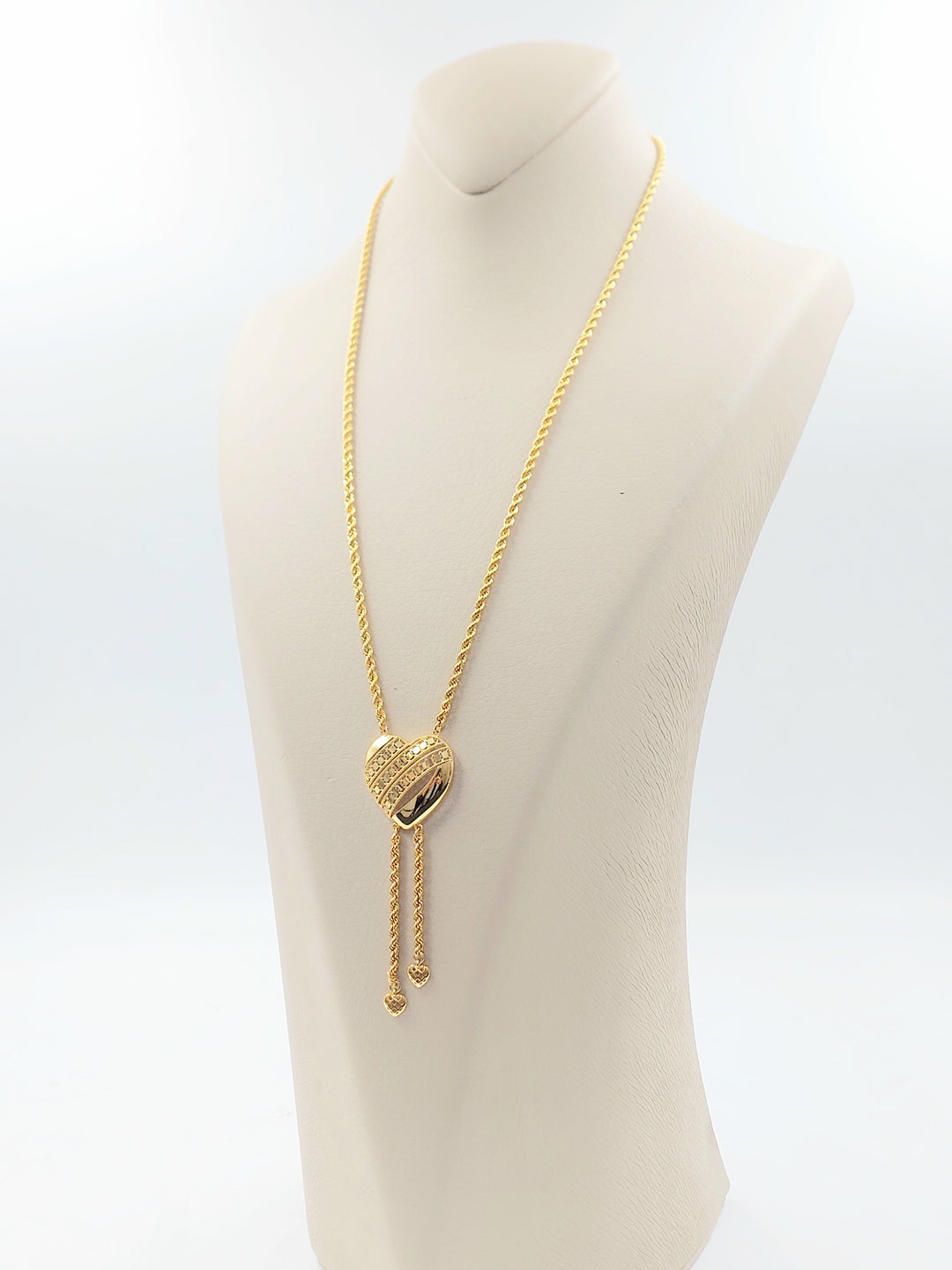 Heart Balls Necklace Made of 21K Gold by Saeed Jewelry 