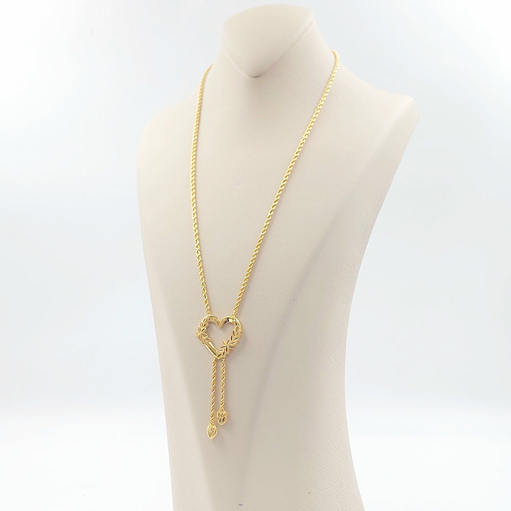 Heart Balls Necklace Made of 21K Gold by Saeed Jewelry 