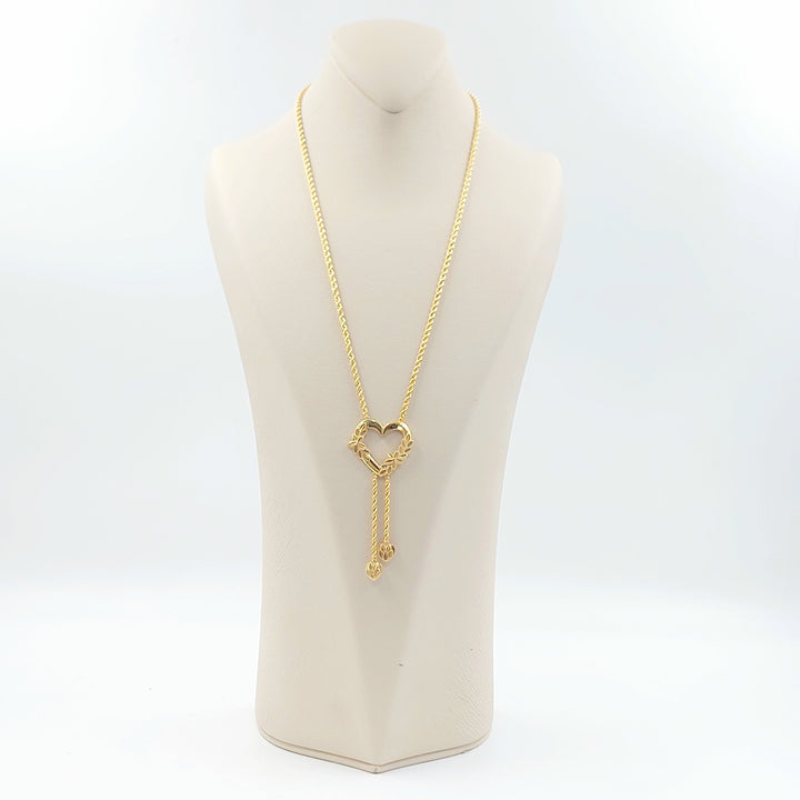 Heart Balls Necklace Made of 21K Gold by Saeed Jewelry 