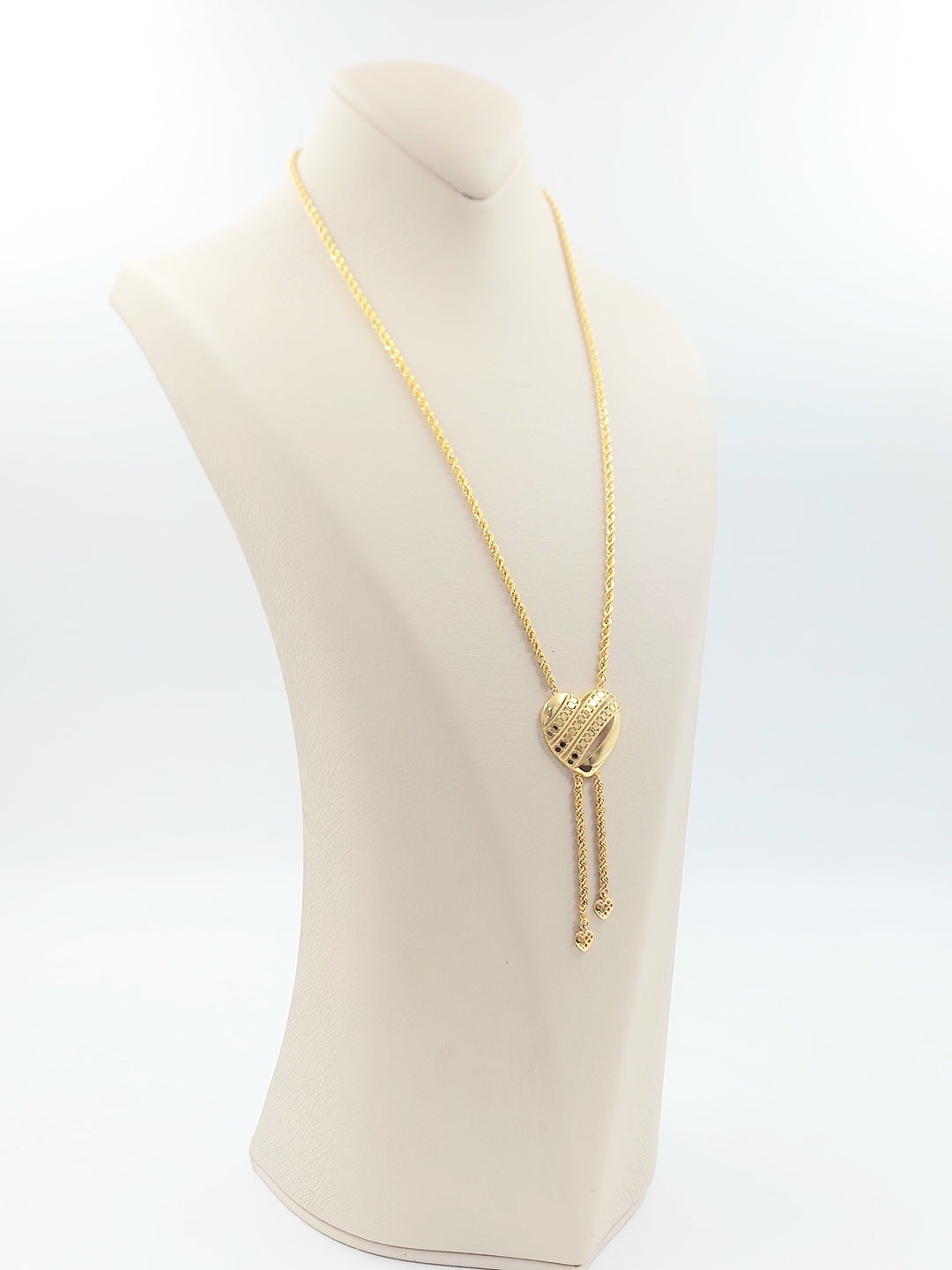 Heart Balls Necklace Made of 21K Gold by Saeed Jewelry 