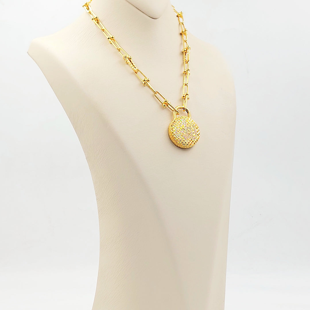 21K عقد بيبر كليب اسلامي-مجوهرات الشيخ سعيد-Saeed Jewelry 