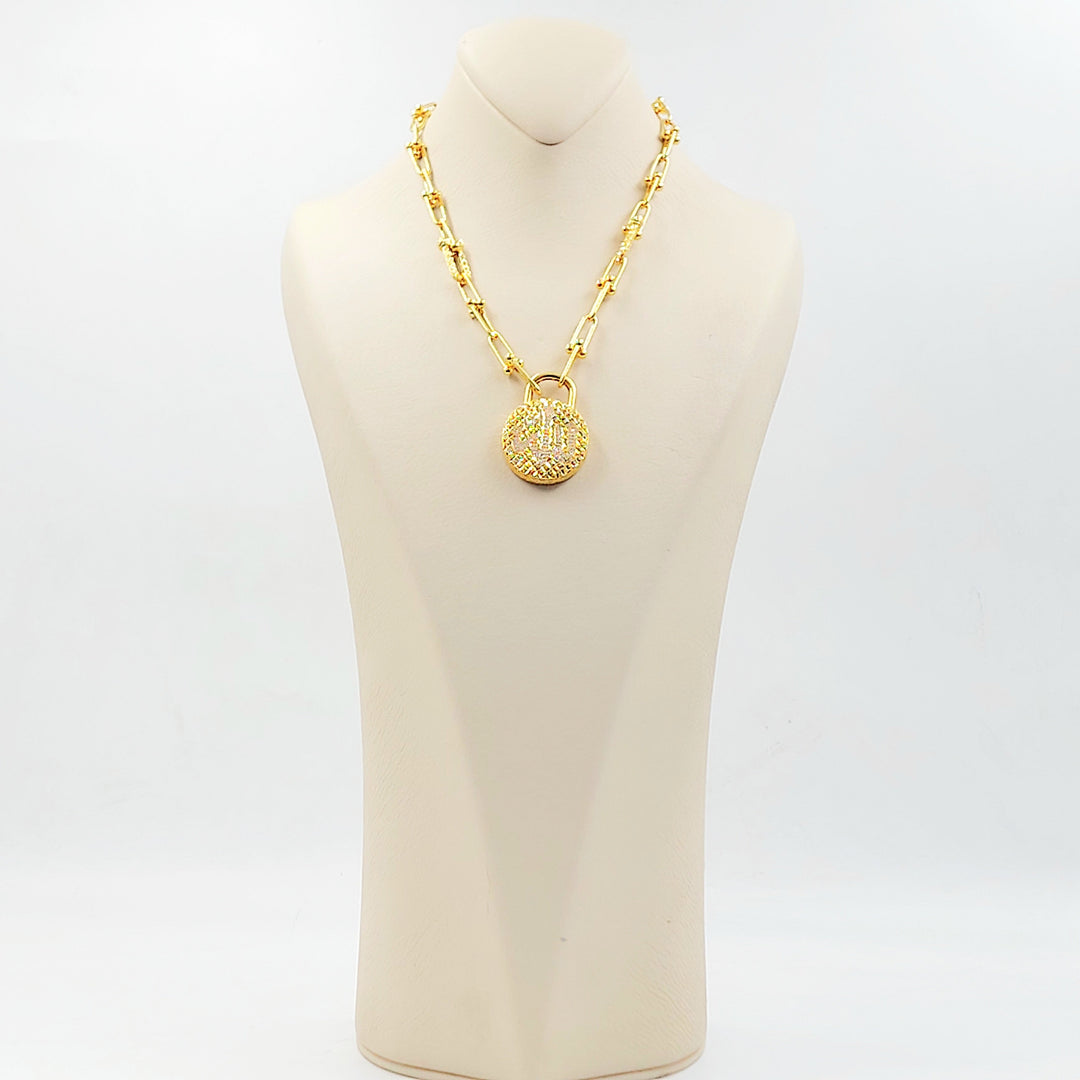 21K عقد بيبر كليب اسلامي-مجوهرات الشيخ سعيد-Saeed Jewelry 