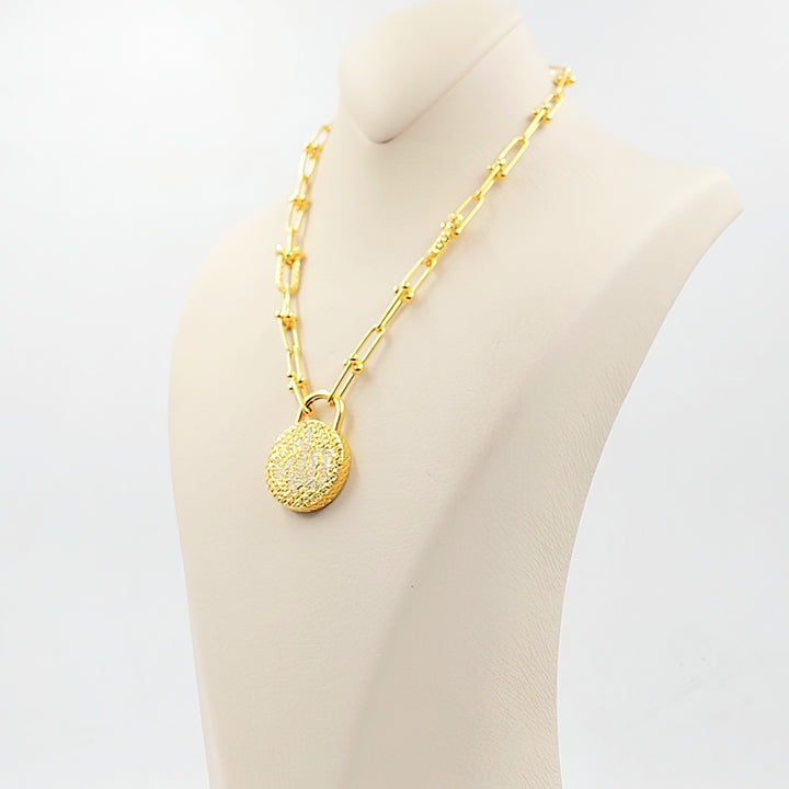 21K عقد بيبر كليب اسلامي-مجوهرات الشيخ سعيد-Saeed Jewelry 