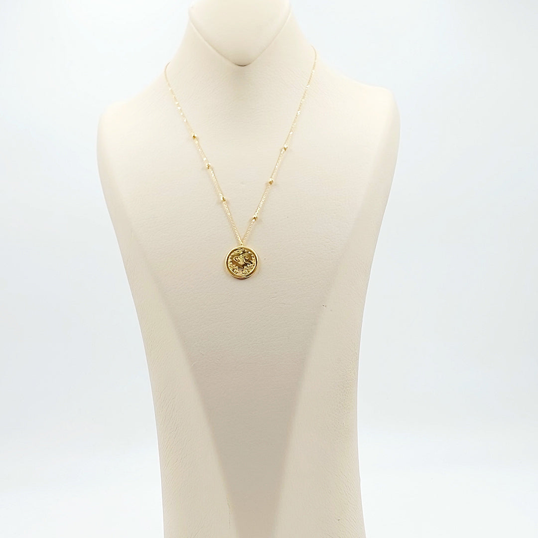 21K عقد رشادي ناعم-مجوهرات الشيخ سعيد-Saeed Jewelry 