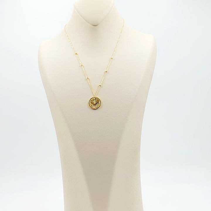 21K عقد رشادي ناعم-مجوهرات الشيخ سعيد-Saeed Jewelry 