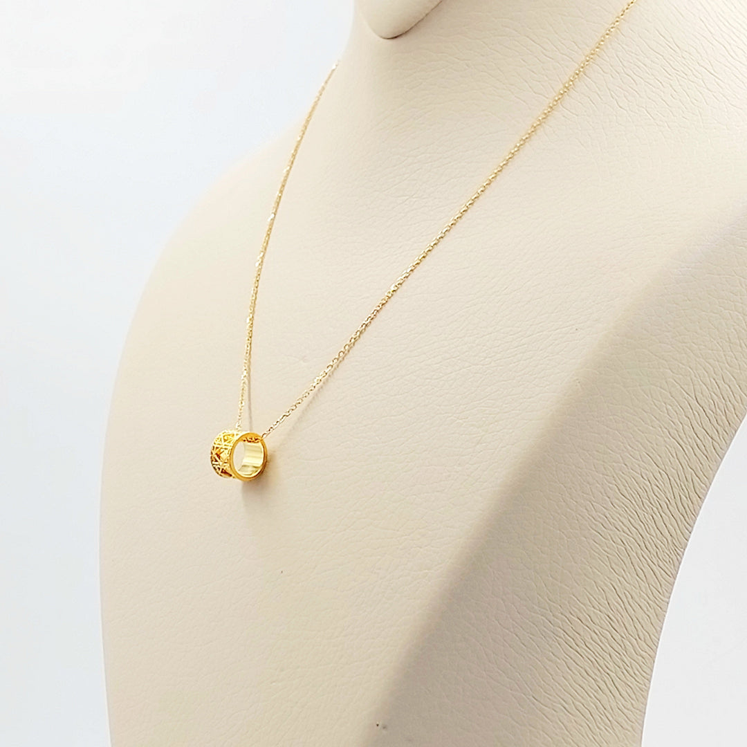 21K عقد اكسترا ناعم-مجوهرات الشيخ سعيد-Saeed Jewelry 