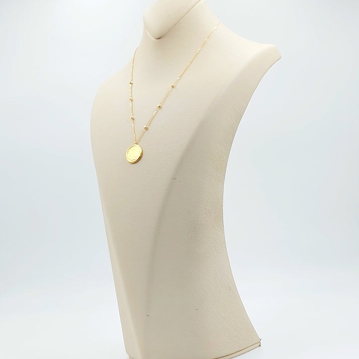 21K عقد رشادي ناعم-مجوهرات الشيخ سعيد-Saeed Jewelry 