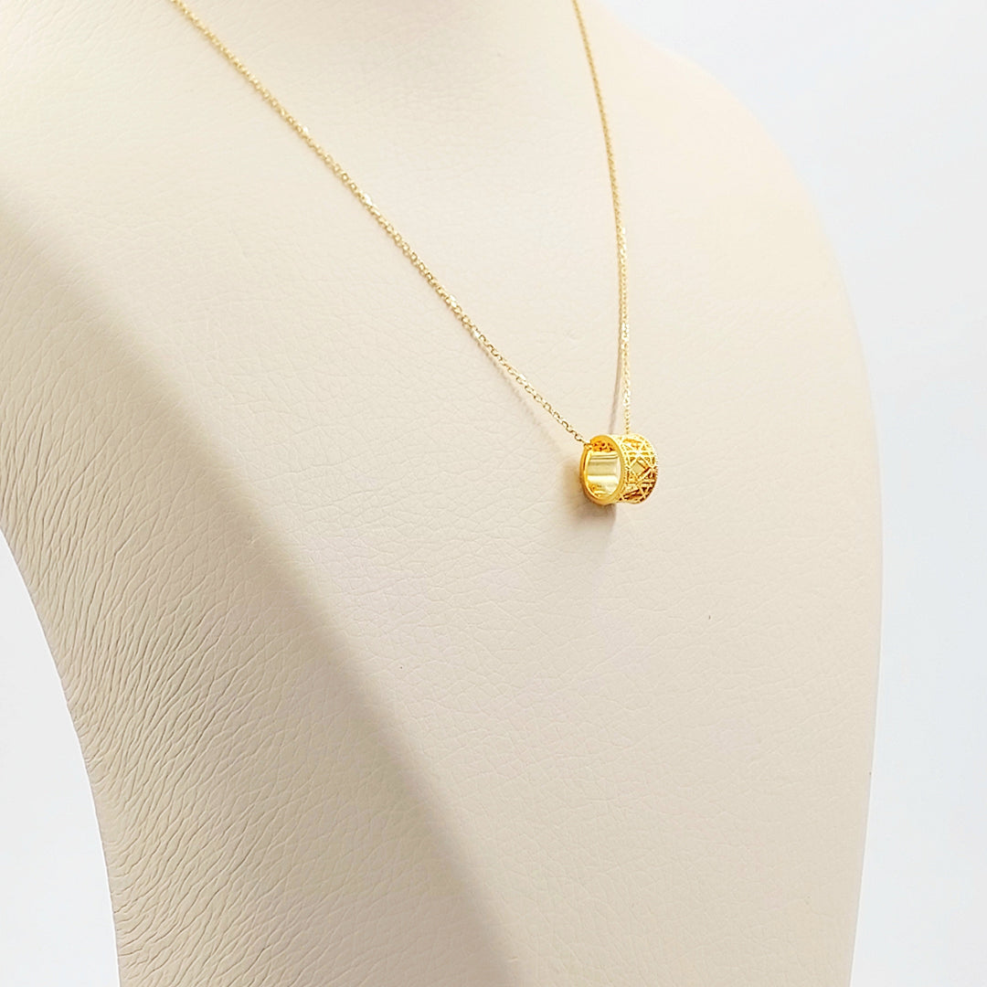 21K عقد اكسترا ناعم-مجوهرات الشيخ سعيد-Saeed Jewelry 