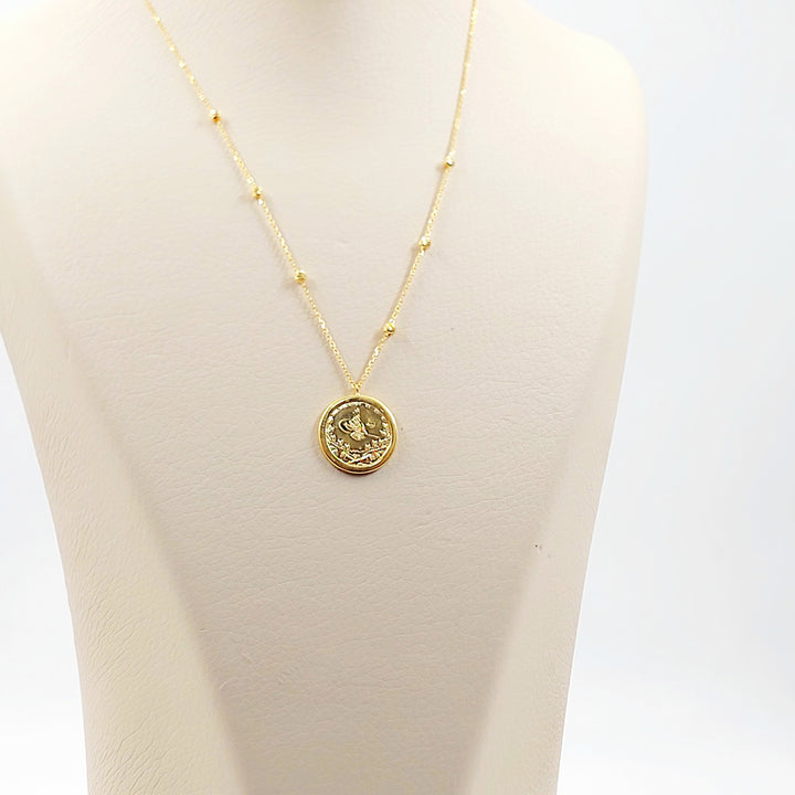 21K عقد رشادي ناعم-مجوهرات الشيخ سعيد-Saeed Jewelry 