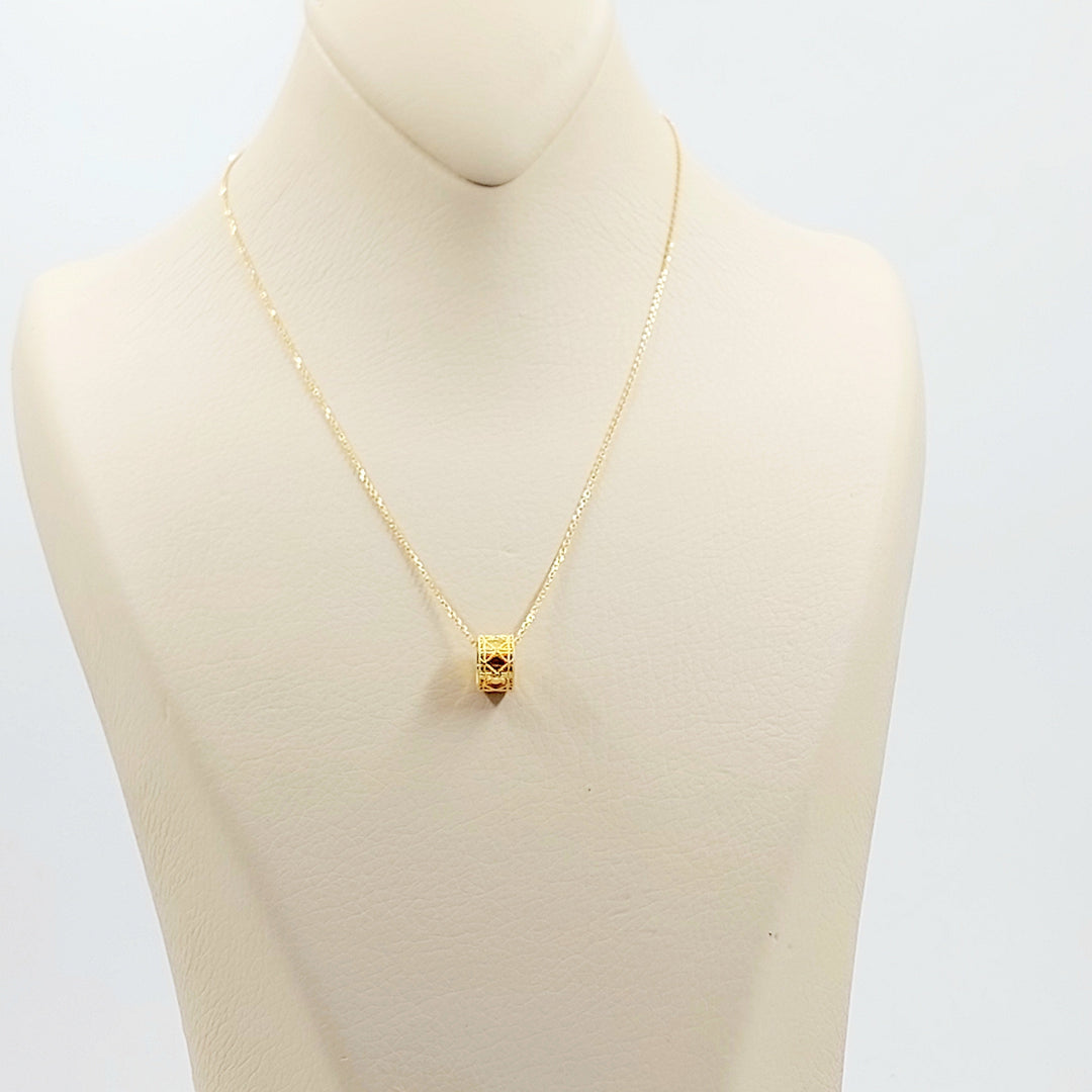 21K عقد اكسترا ناعم-مجوهرات الشيخ سعيد-Saeed Jewelry 