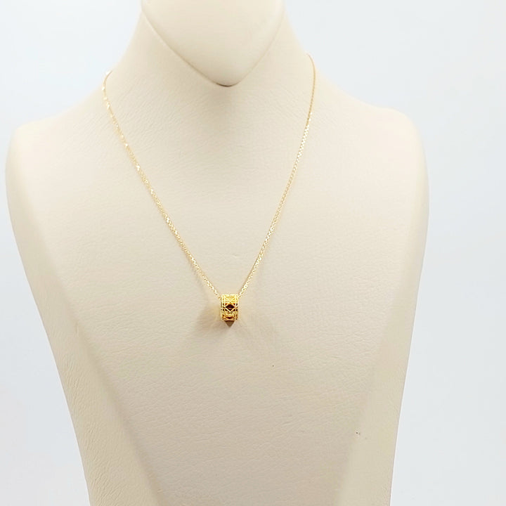 21K عقد اكسترا ناعم-مجوهرات الشيخ سعيد-Saeed Jewelry 