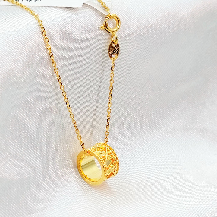 21K عقد اكسترا ناعم-مجوهرات الشيخ سعيد-Saeed Jewelry 