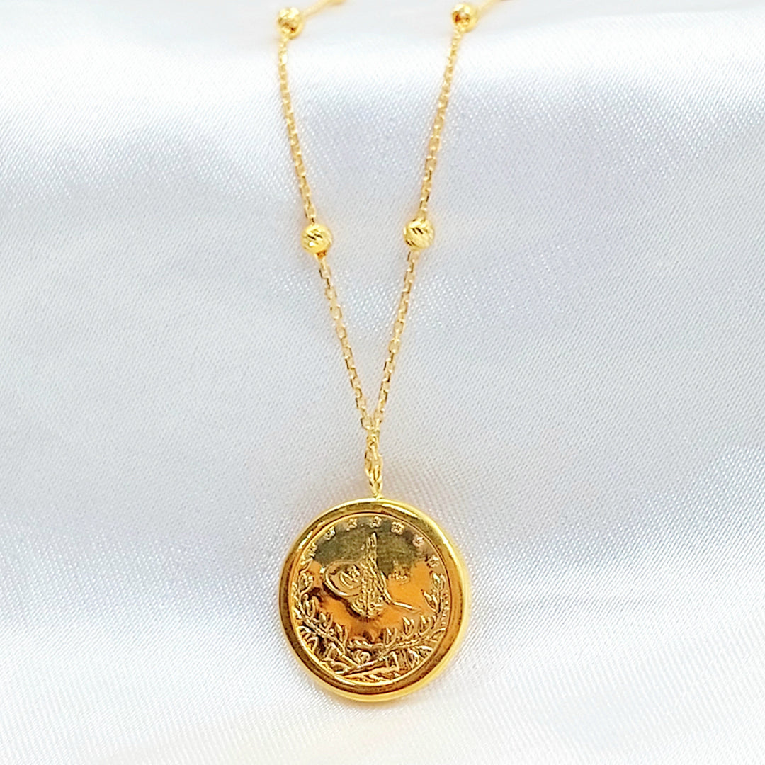 21K عقد رشادي ناعم-مجوهرات الشيخ سعيد-Saeed Jewelry 