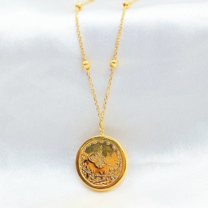 21K عقد رشادي ناعم-مجوهرات الشيخ سعيد-Saeed Jewelry 