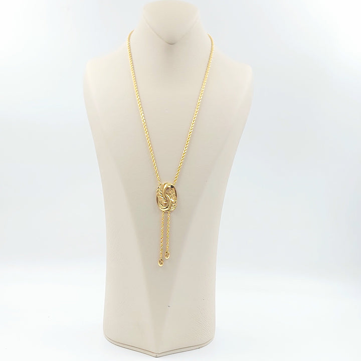 Leaf Balls Necklace Made of 21K Gold by Saeed Jewelry 