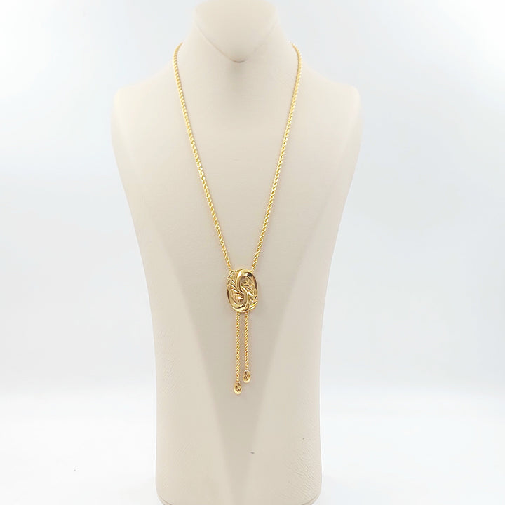 Leaf Balls Necklace Made of 21K Gold by Saeed Jewelry 