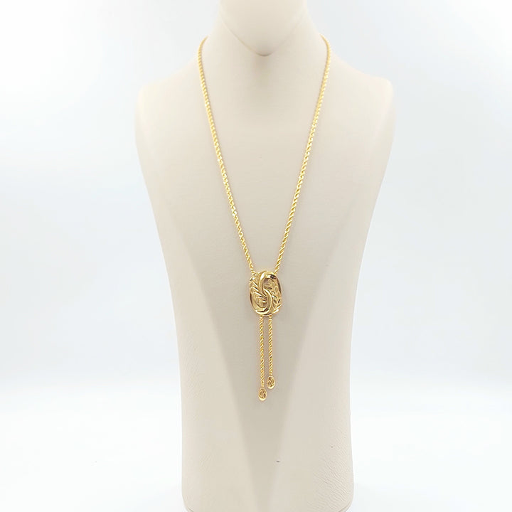 Leaf Balls Necklace Made of 21K Gold by Saeed Jewelry 