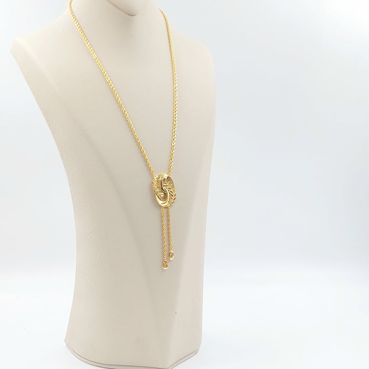 Leaf Balls Necklace Made of 21K Gold by Saeed Jewelry 