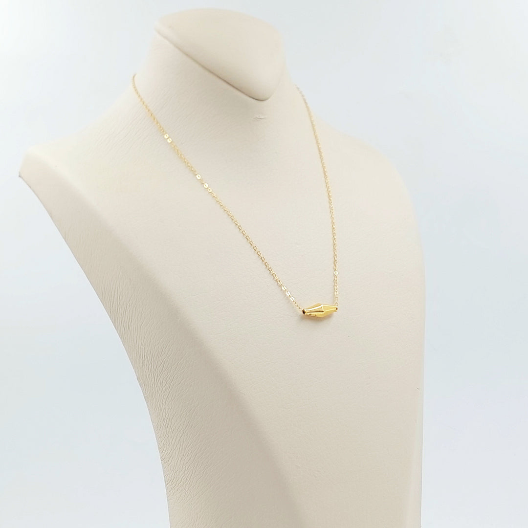 21K عقد زيتون ناعم-مجوهرات الشيخ سعيد-Saeed Jewelry 