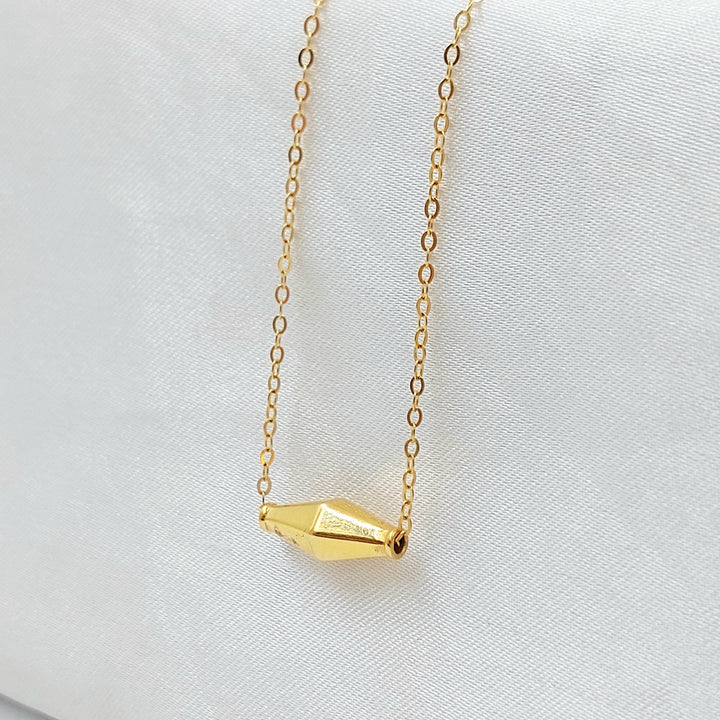 21K عقد زيتون ناعم-مجوهرات الشيخ سعيد-Saeed Jewelry 