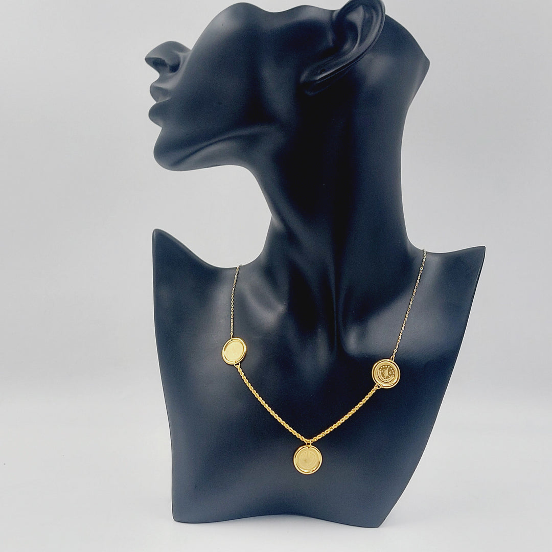 21K عقد رشادي ناعم-مجوهرات الشيخ سعيد-Saeed Jewelry 