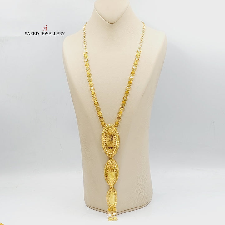 21K Gold Ounce Necklace by Saeed Jewelry - Image 3