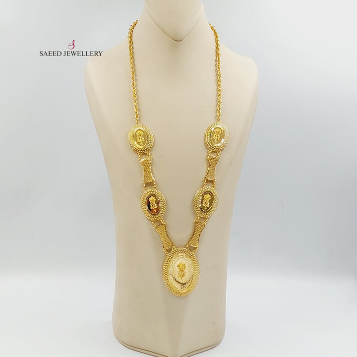 21K Gold Ounce Necklace by Saeed Jewelry - Image 4