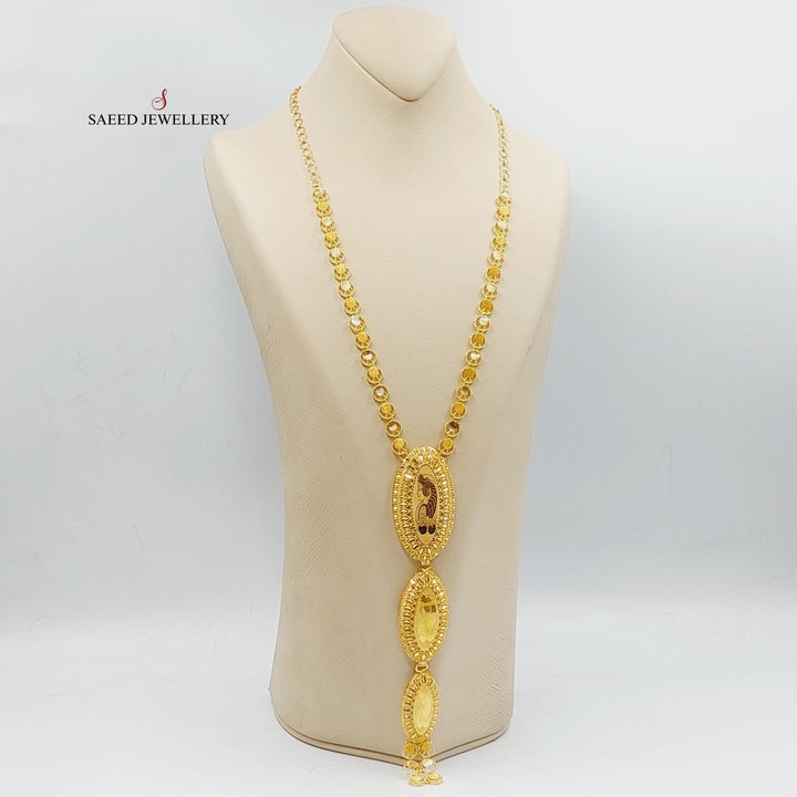 21K Gold Ounce Necklace by Saeed Jewelry - Image 4