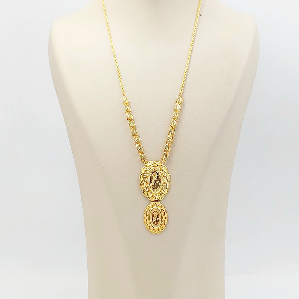 21K عقد اونصه-مجوهرات الشيخ سعيد-Saeed Jewelry 